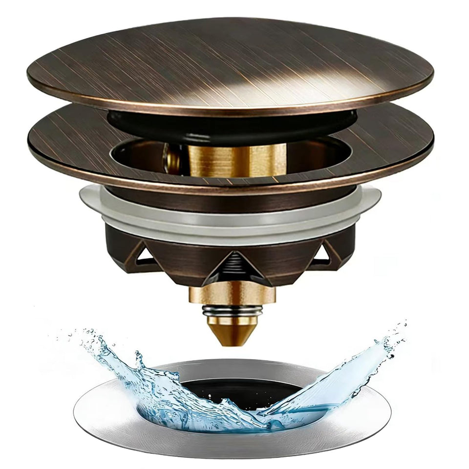 Anlige bathtub drain stopper with universal fit for easy drainage