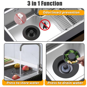 Anlige brass body with ABS basket provides durability and easy maintenance