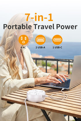 AnnTane with three USB ports ready to charge devices on the go.