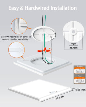 2400 lumens LED output offers bright, efficient illumination