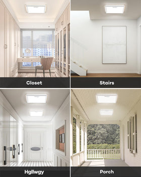Ultra-thin 0.98-inch profile suits narrow ceilings