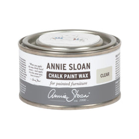 Annie Sloan Chalk Paint Wax bottle seals painted surfaces with durable, clear protection.
