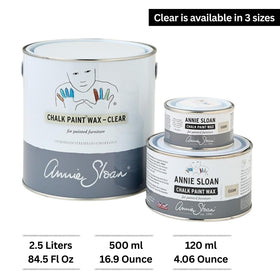 Close-up reveals a smooth matte finish from Annie Sloan Chalk Paint Wax.