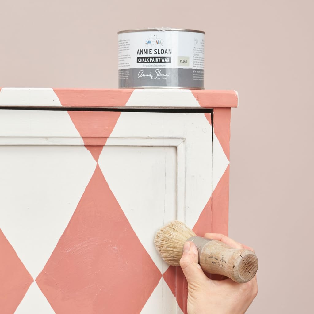 Annie Sloan clear wax adds a matte soft finish.