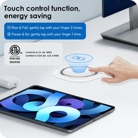 ANNQUAN wireless charging top outlet delivers 15W for compatible devices.