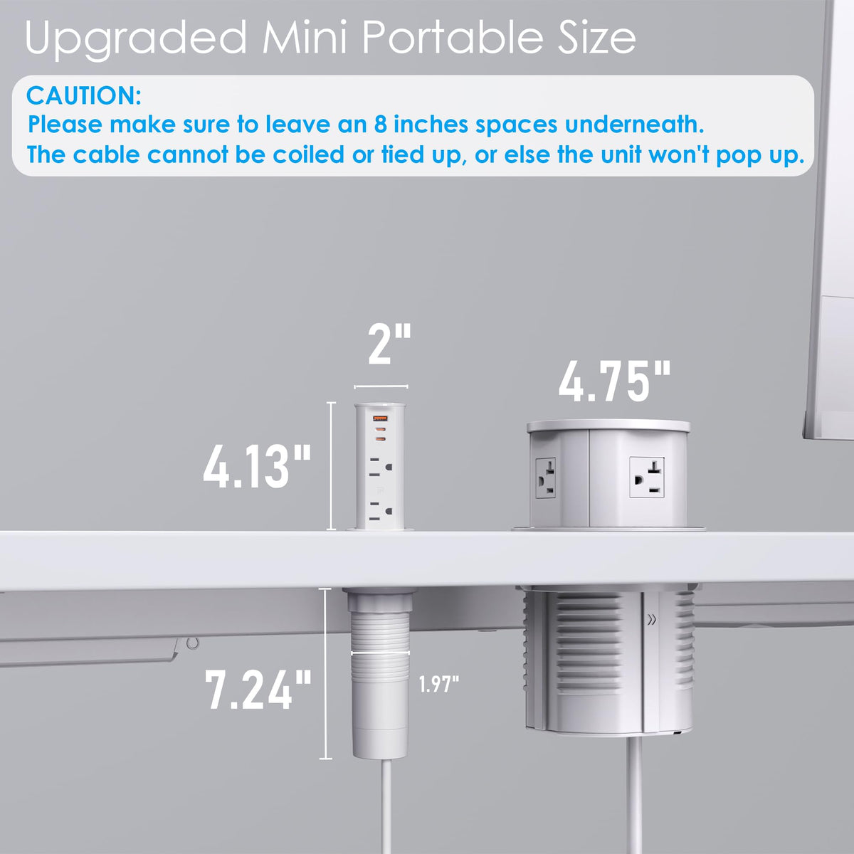 ANNQUAN fits a 50mm hole for simple countertop installation