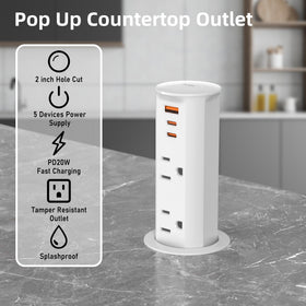 ANNQUAN 20W USB PD ports for fast device charging on desk or counter