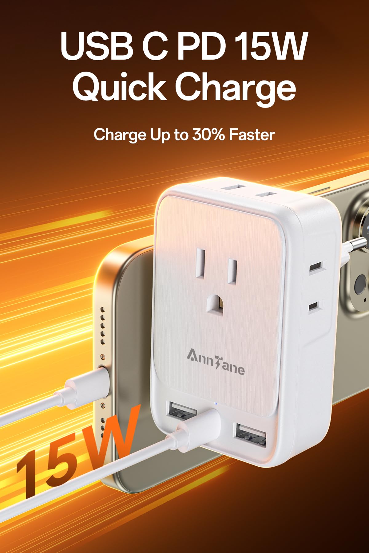 AnnTane 20W total output enables faster charging abroad