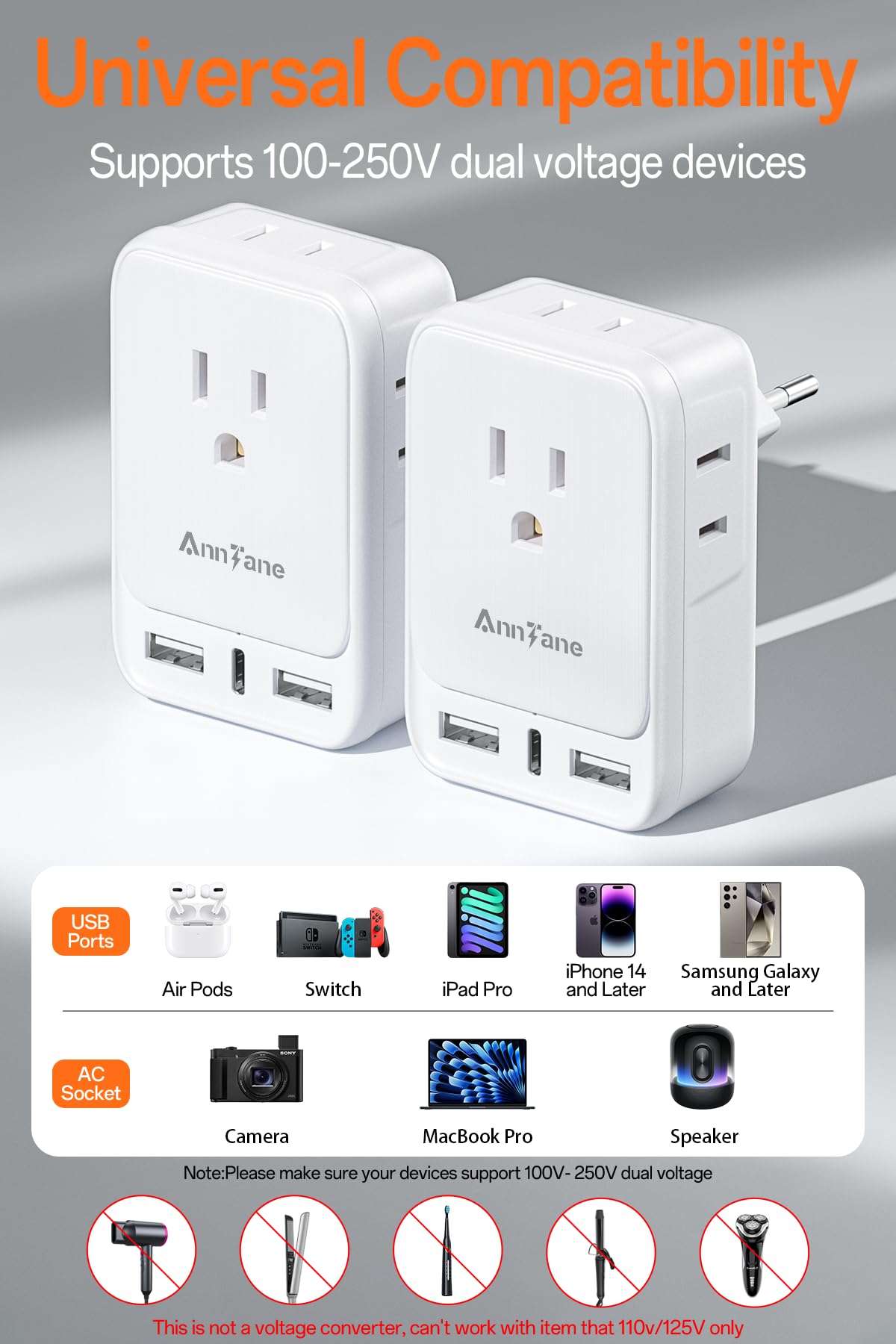AnnTane cruise-ship ready design keeps outlets tidy