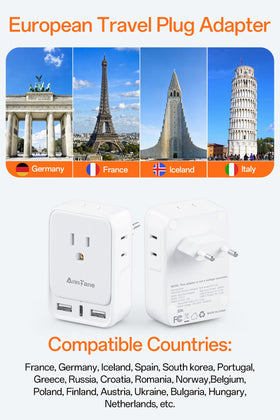 AnnTane adapter showing USB ports for fast charging on the go