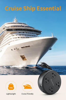 AnnTane universal Europe adapter suitable for France, Italy, Germany, Spain, and more.