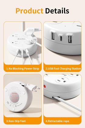 AnnTane Surge-free European adapter with no built-in surge protection.