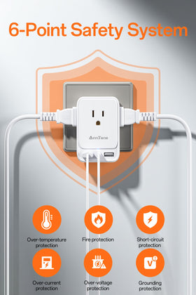 AnnTane USB-A ports provide 2.4A each for multiple devices