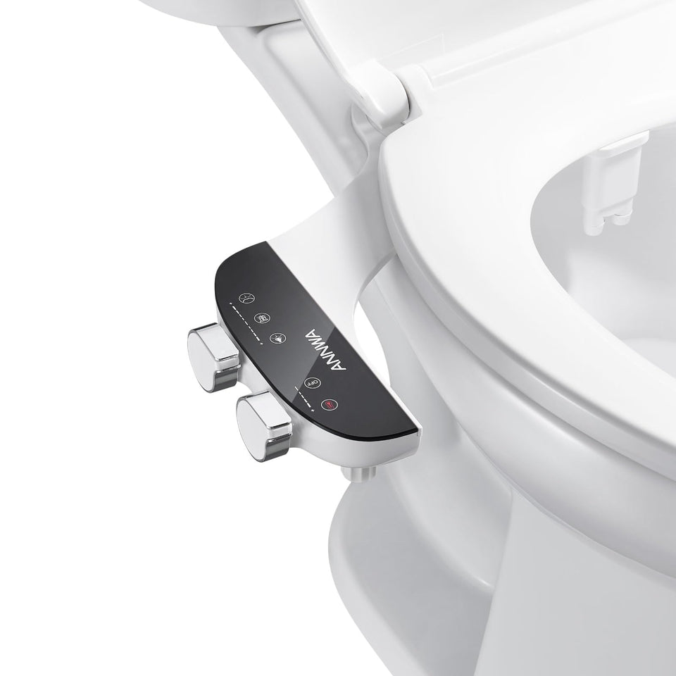 ANNWA bidet attachment with hot and cold water control knob for personalized comfort