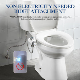 ANNWA bidet attachment rear wash nozzle for posterior cleansing.