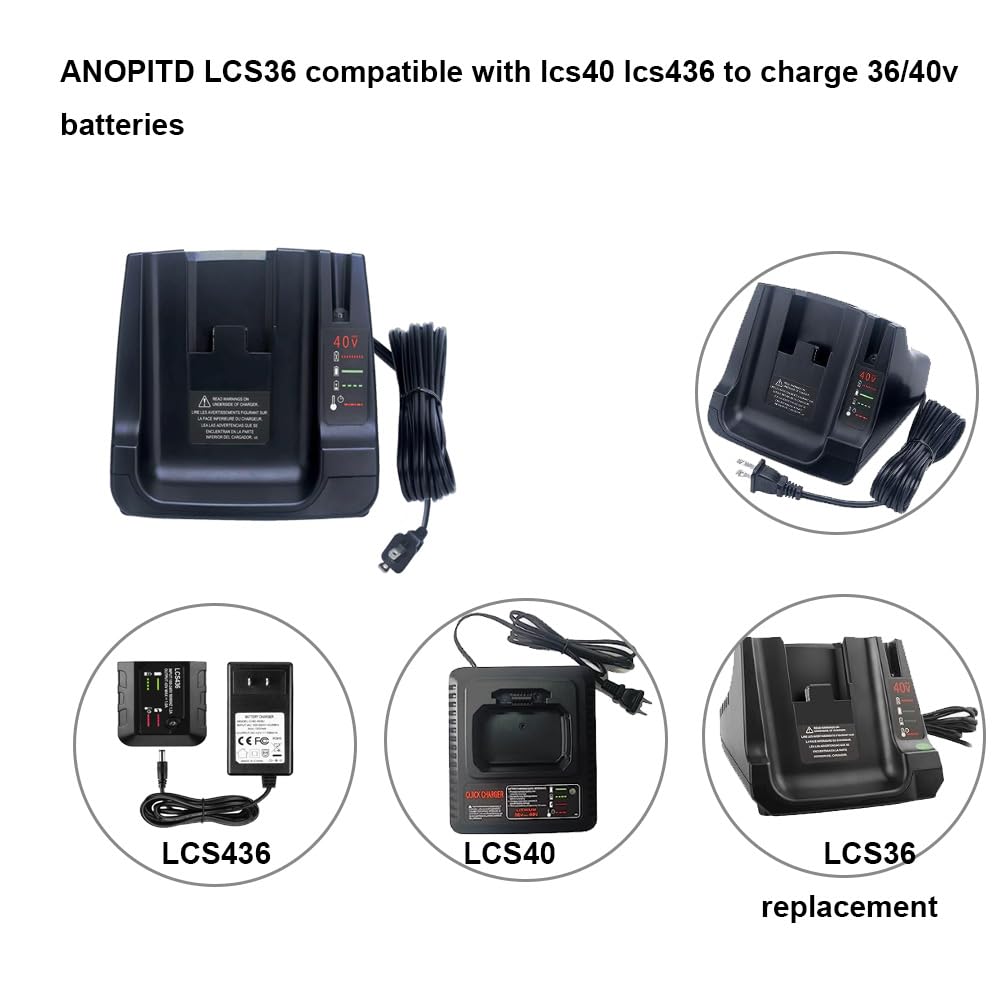 ANOITD LBX2040 battery in charger during fast charge