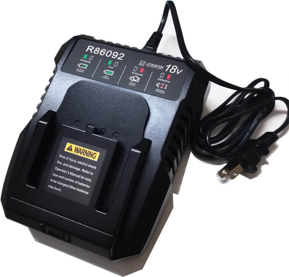 ANOITD Ridgid 18V dual chemistry charger powers NiCd or Li-ion batteries safely and quickly