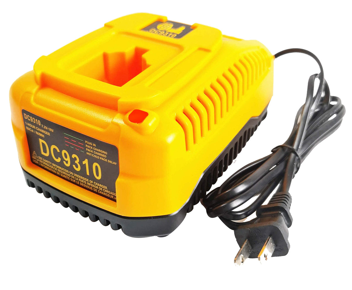 ANOPIW DC9310 front view; compact charger for on-site Dewalt battery upgrades.