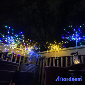 Anordsem solar lights are easy to assemble for patios.