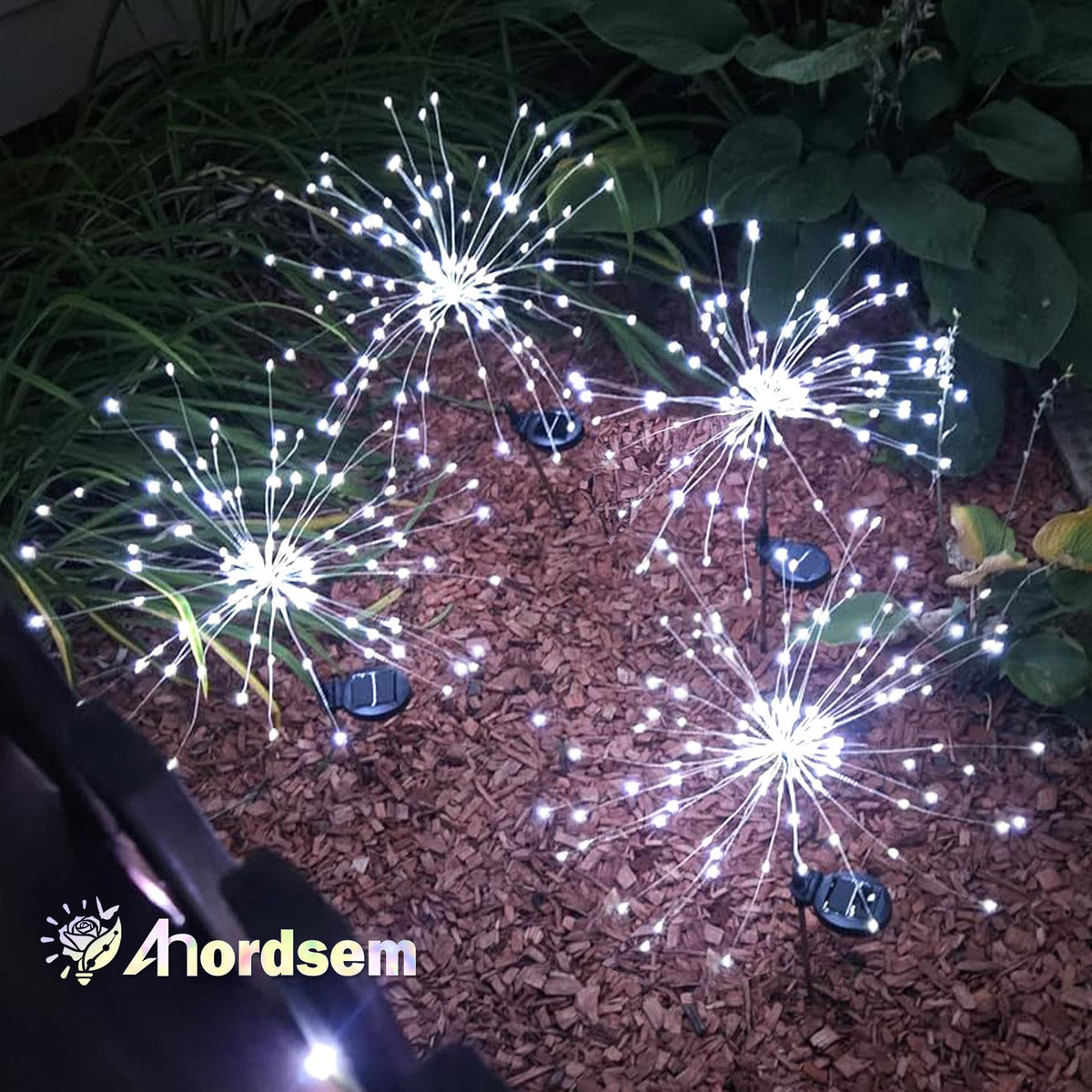 Anordsem LED filament enables DIY shapes for customized garden design.