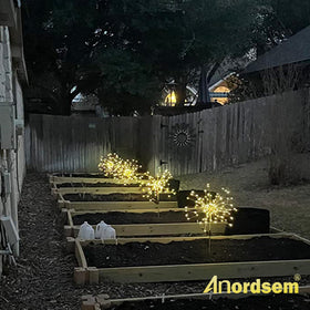 Anordsem waterproof outdoor lights resist light rain for year-round use.