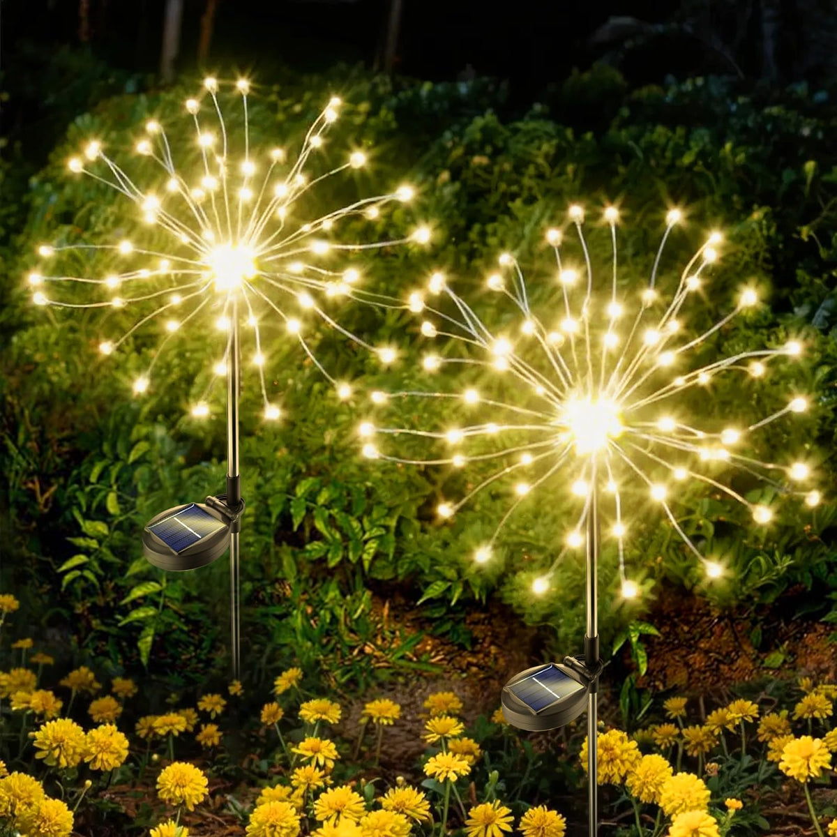 Anordsem solar garden lights with bendable copper wire for customizable outdoor decor.