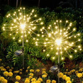Anordsem solar garden lights with bendable copper wire for customizable outdoor decor.