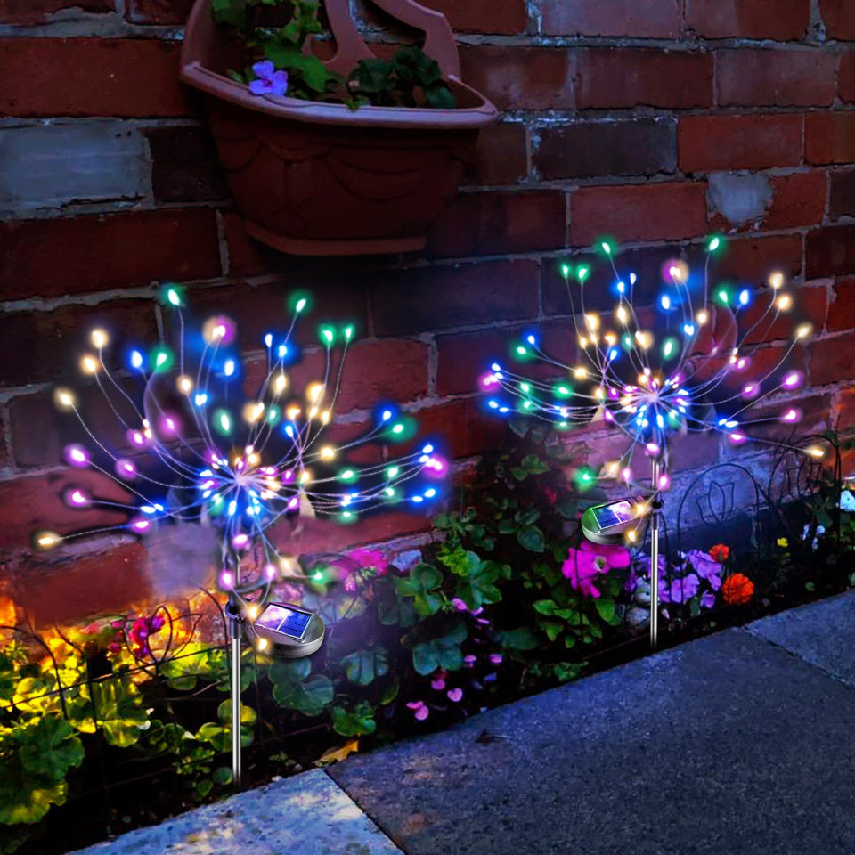 Anordsem solar garden lights with bendable copper-wire for custom outdoor setups.