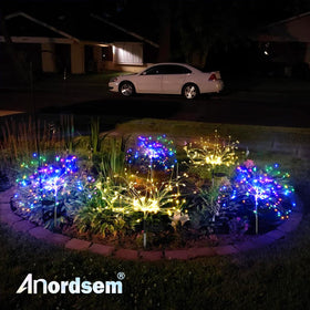 Anordsem DIY creations with flexible copper wire adapt to any yard design.
