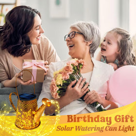 Anordsem solar watering can light highlights pathways with soft light