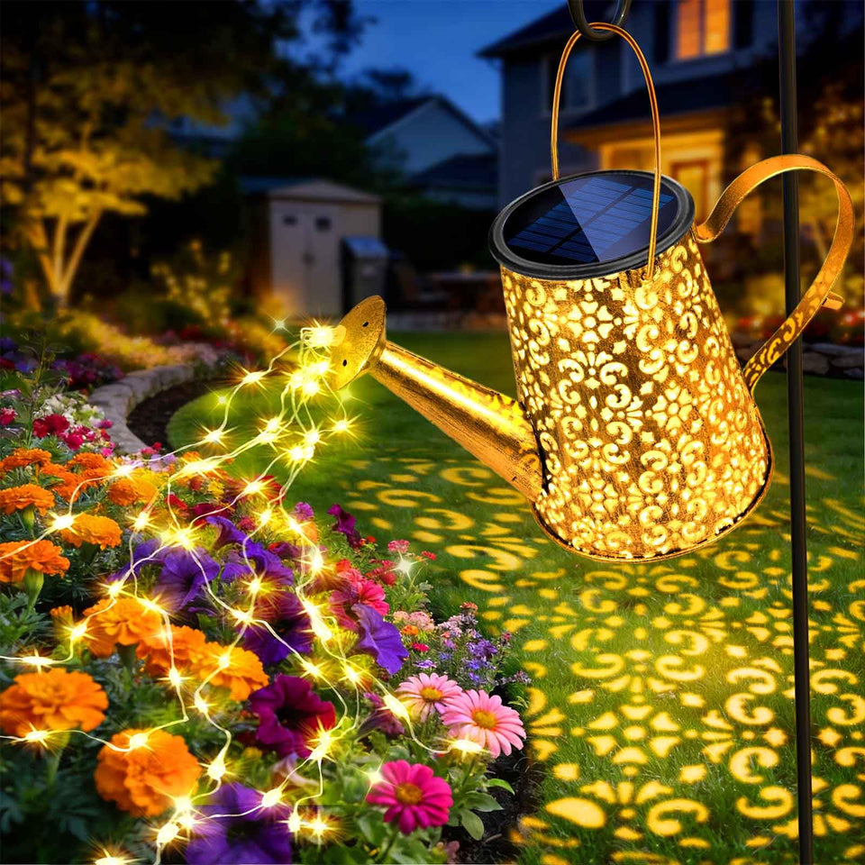Anordsem solar watering can lights illuminate your garden with a gentle, eco-friendly glow.