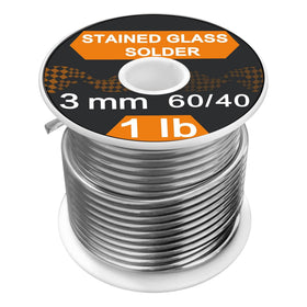 ANOSON 1 lb solder spool ready for extended stained glass projects.