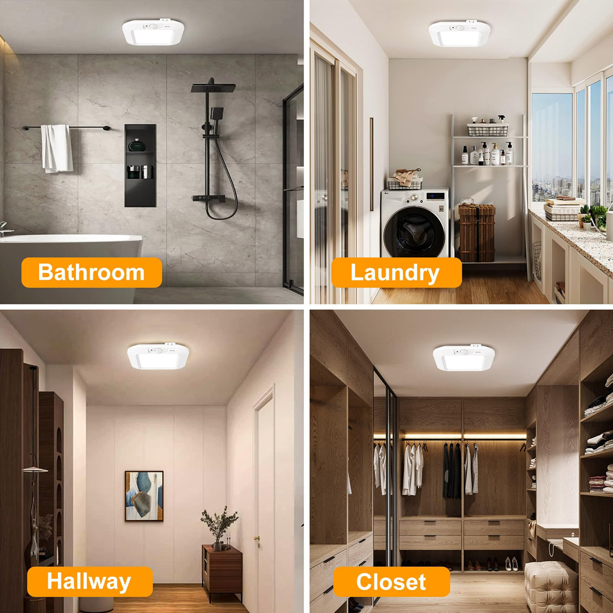 ANOTEK motion sensor activation close-up highlights hands-free lighting when approaching