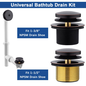 Anpean brass tub drain fitment connection ensuring a secure seal