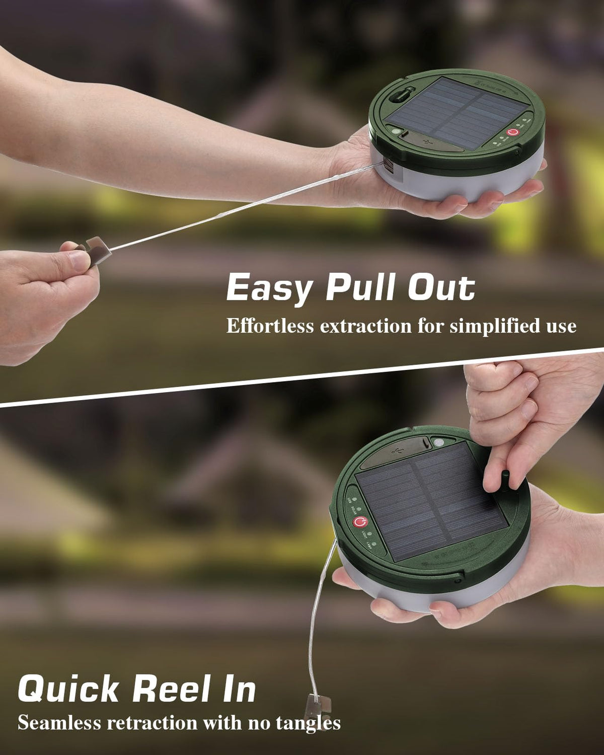 Anpro IPX4 weatherproof design withstands rain during outdoor use.