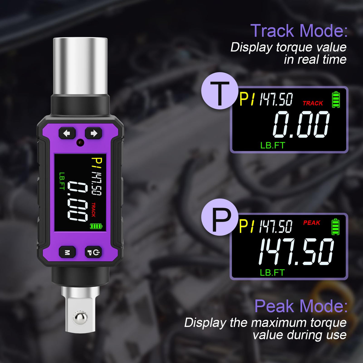 ANPUDS audio-visual alerts guide precise torque in dark or noisy environments