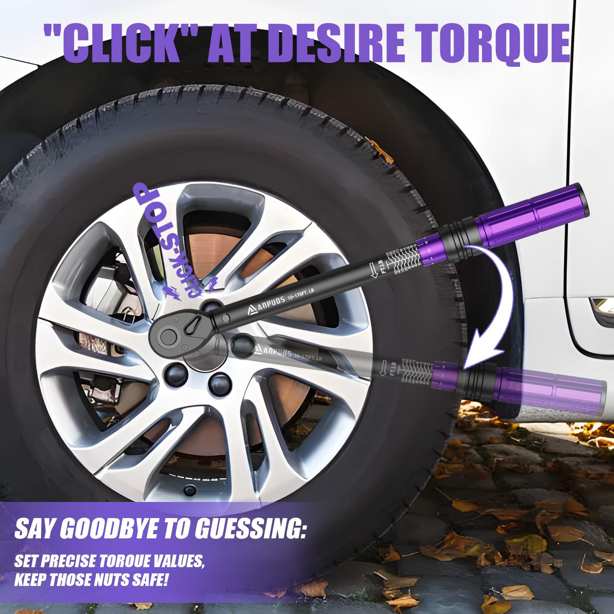 ANPUDS ergonomic non-slip handle improves control during use.