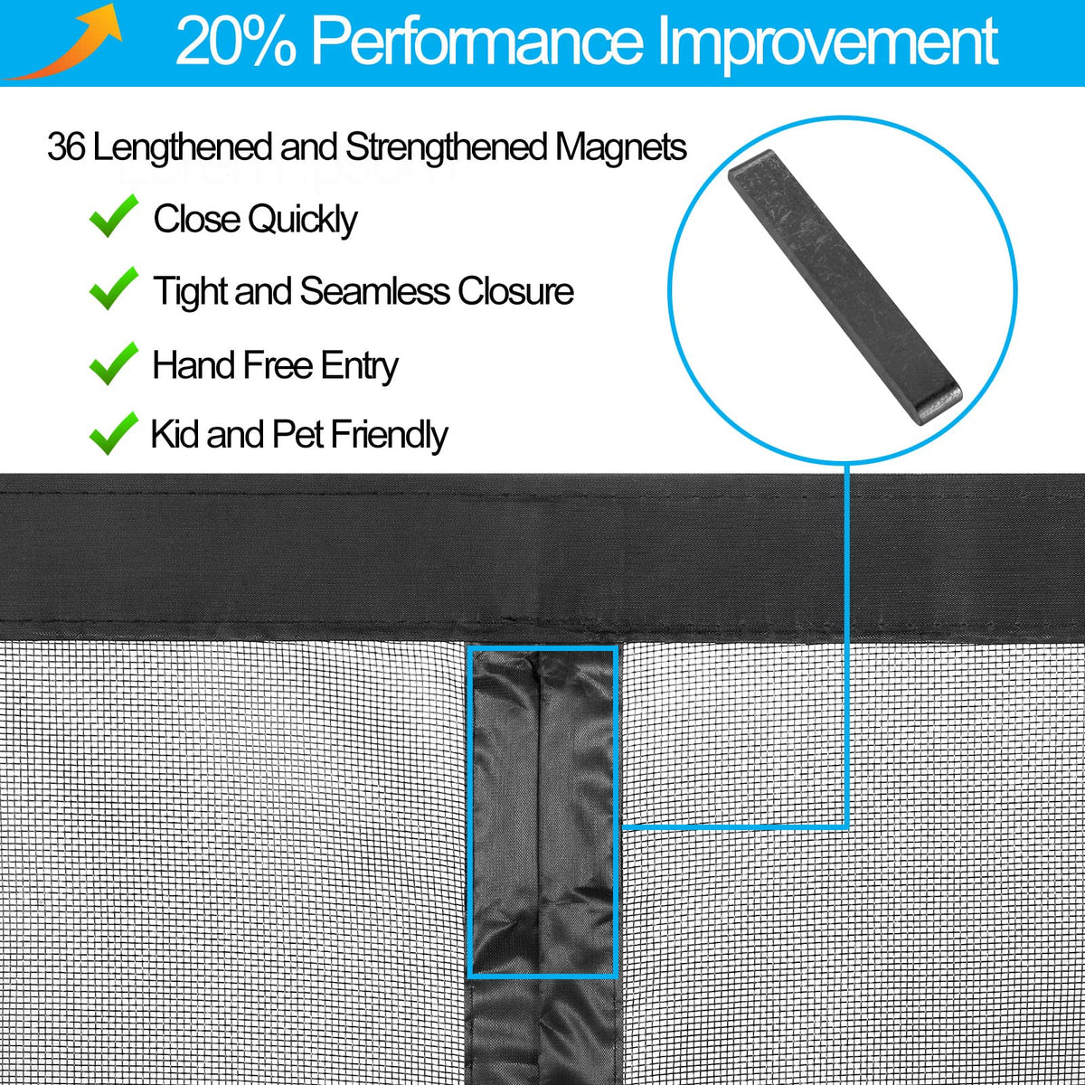 Anrukler kid and pet friendly screen promotes safe, easy pass-through
