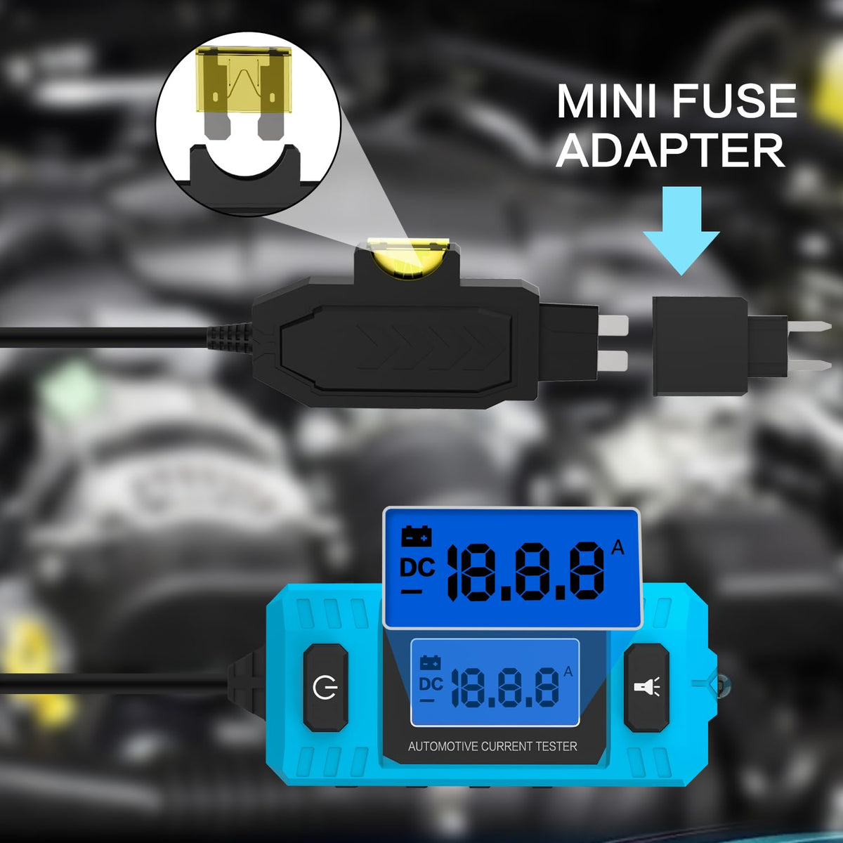 Ansbell unit shows 20A 48V max-load label for safe monitoring during tests.