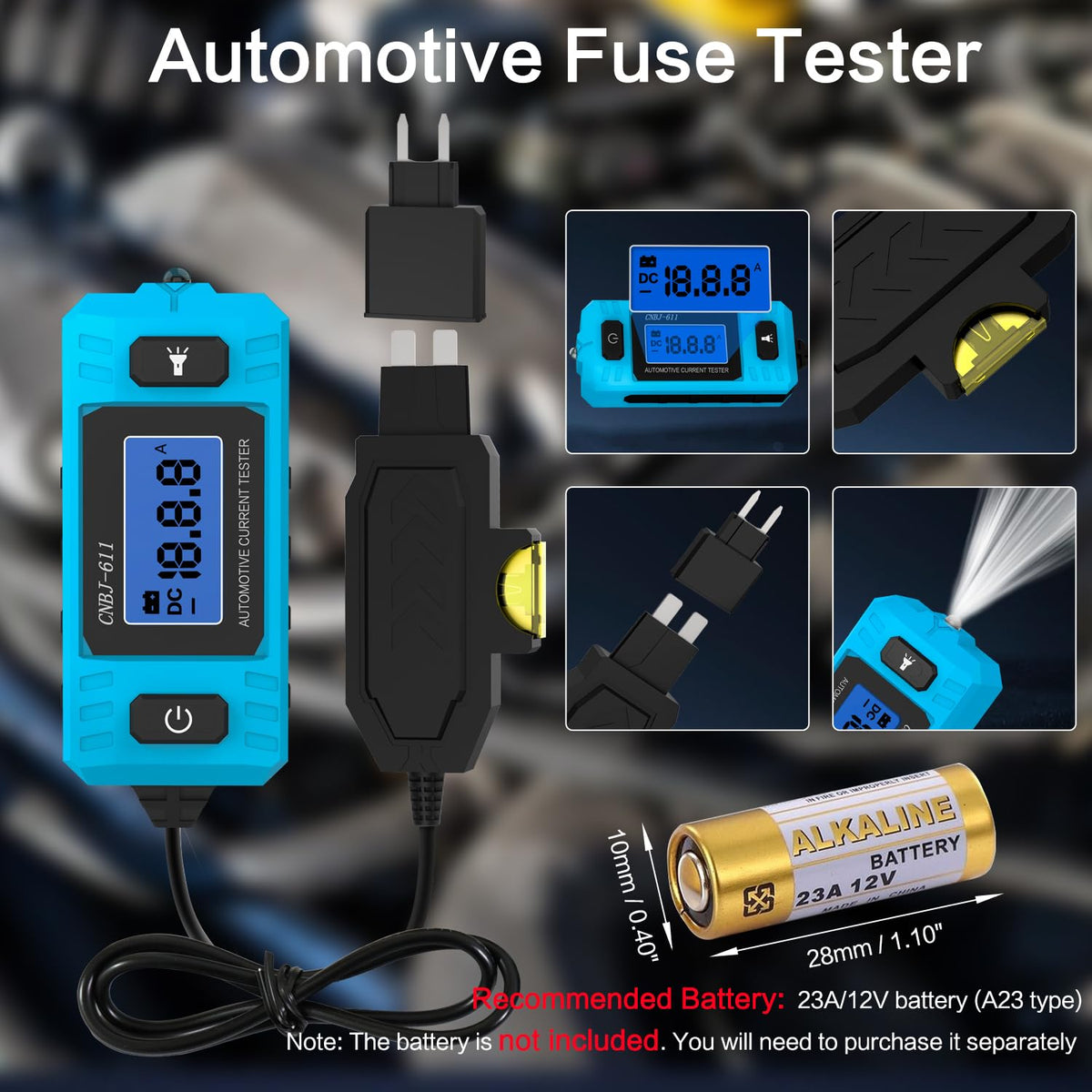 Ansbell circuit tester inside wiring demonstrates easy insertion for quick current checks.