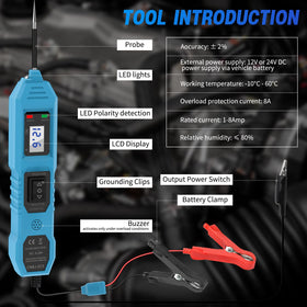 Ansbell Power Circuit Tester extension cord reaches engine bay and trunk