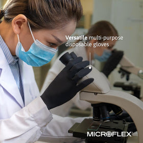 Ansell BLACK Dragon BD-100L glove color hides ink and stains during work