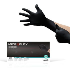 Ansell Microflex MK-296 MidKnight glove with full texture for secure automotive grip