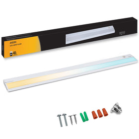 Ansen hardwired under-cabinet light 48in delivers bright, even task lighting.