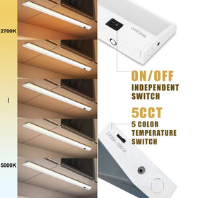 Ansen LED linkable under-cabinet light enabling seamless multi-fixture setups.