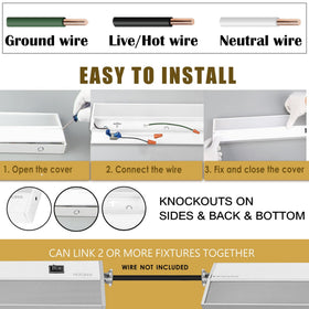 Ansen linkable under-cabinet light design lets you extend across cabinets.