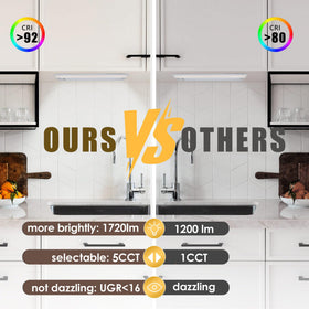 Ansen 26W LED under-cabinet lighting saves energy while boosting visibility.