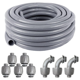 Ansgery 1inch 25ft liquid-tight conduit kit ready for streamlined wiring installations.