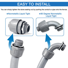 Ansgery direct burial capable conduit suitable for outdoor lighting and equipment.