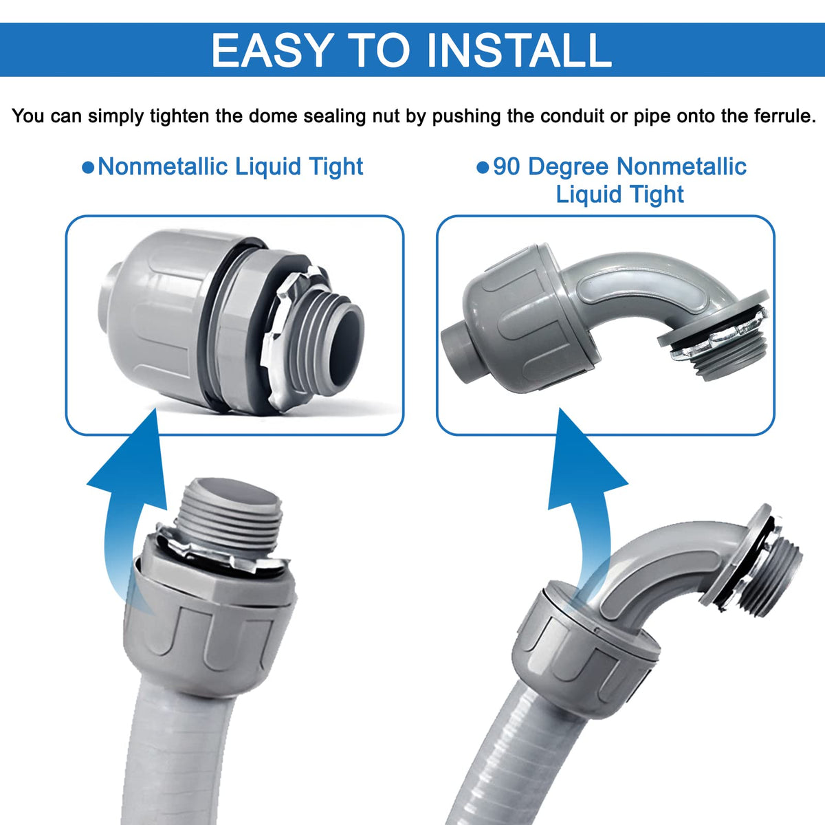 Ansgery lightweight PVC conduit lowers installation effort and costs.
